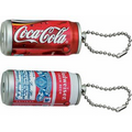 Beverage Can Projection Key Chain - Black & White Projection Image